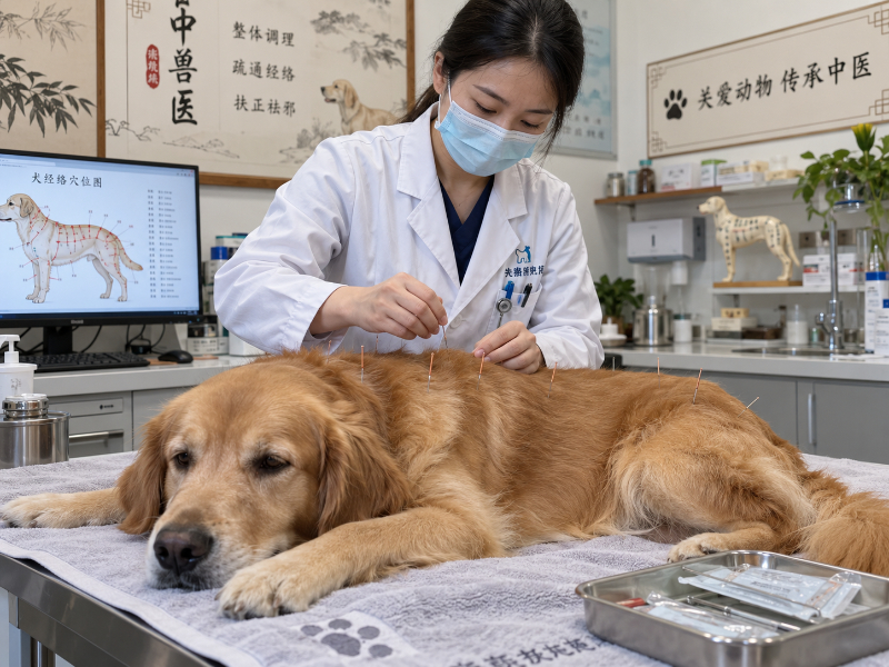 宠物针灸有用吗？犬猫针灸艾灸的适应症与临床应用详解