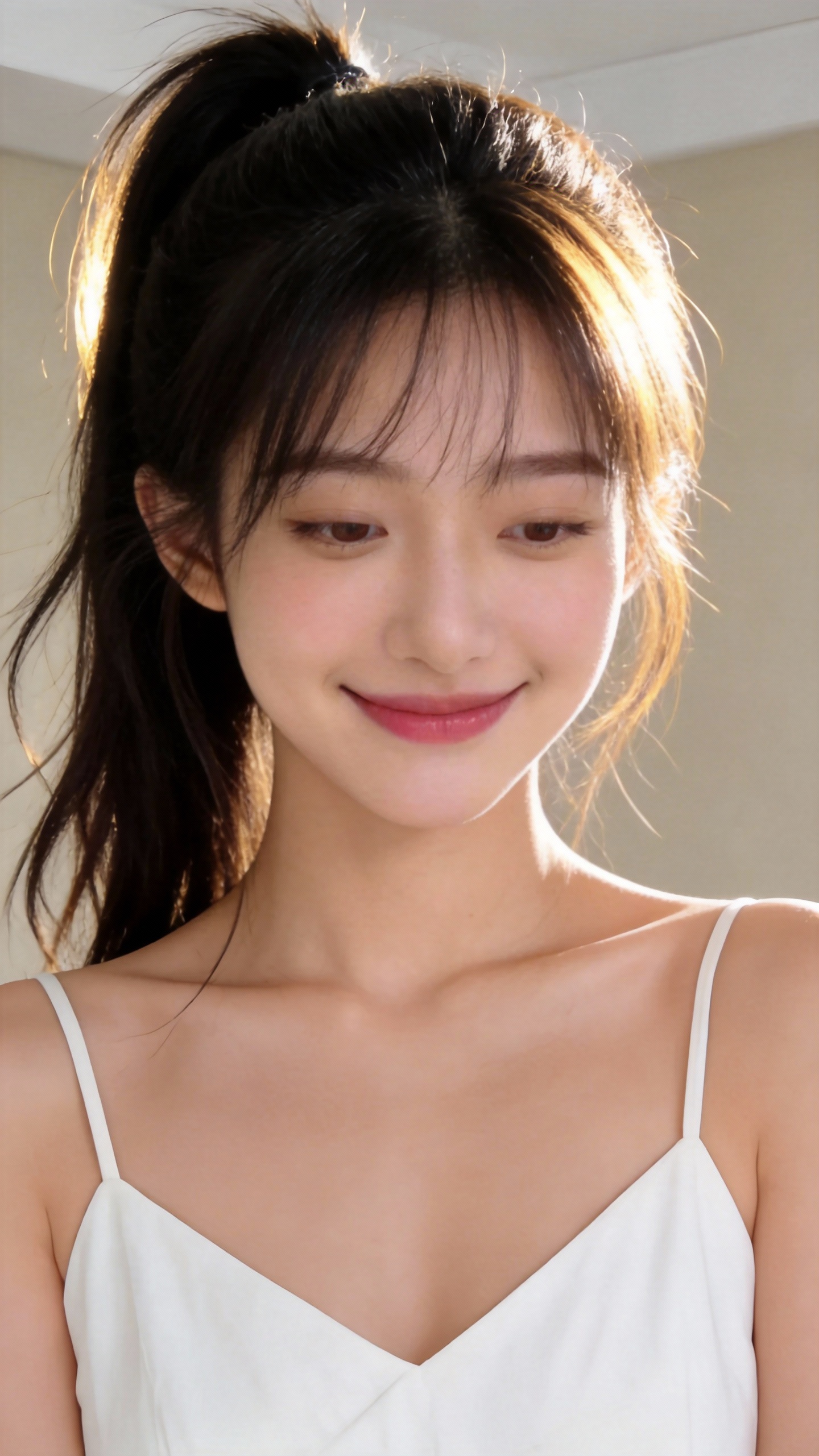 AI少女写真海报 - 清新唯美女性人像