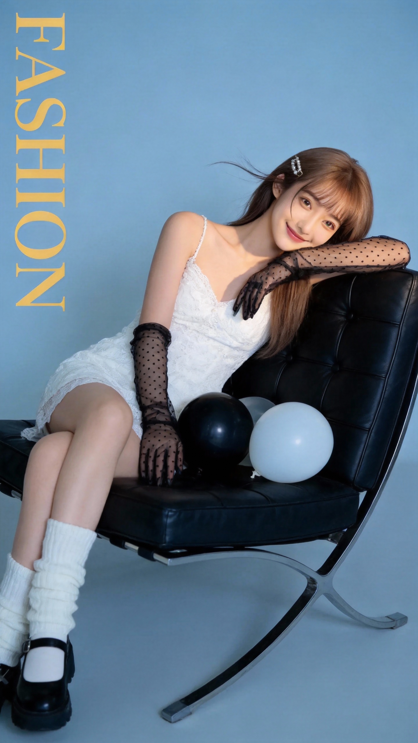 AI时尚人像海报 - 甜美清新风设计参考