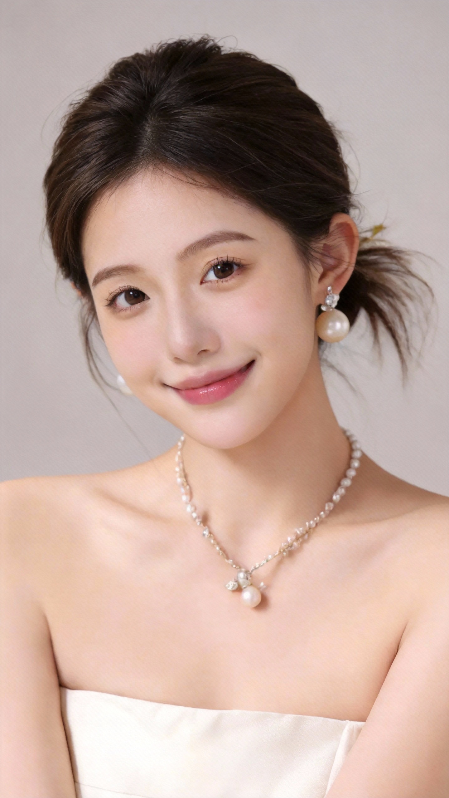 AI婚纱照 - 唯美珍珠首饰新娘写真