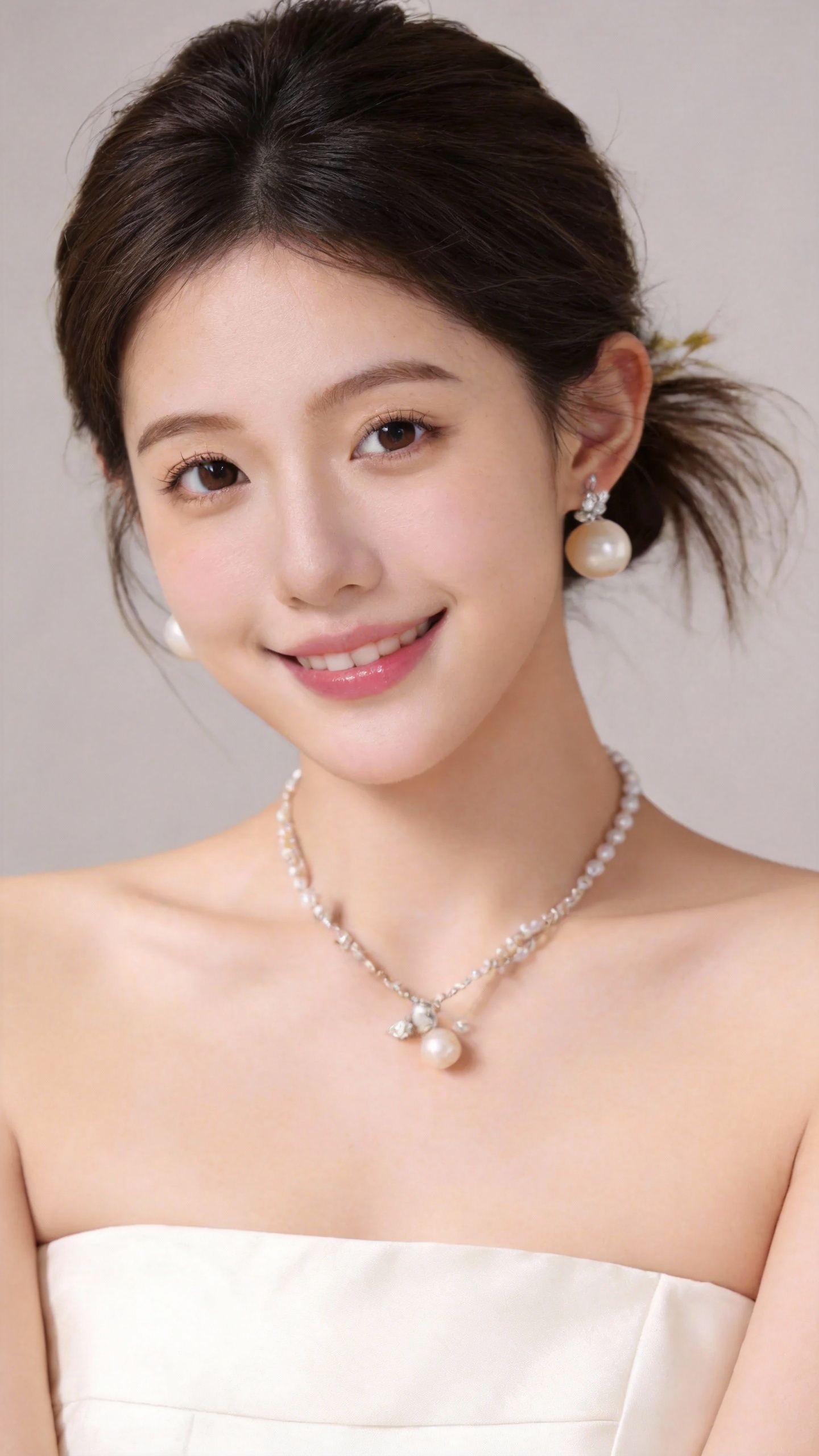 AI婚纱照 - 唯美珍珠首饰新娘写真