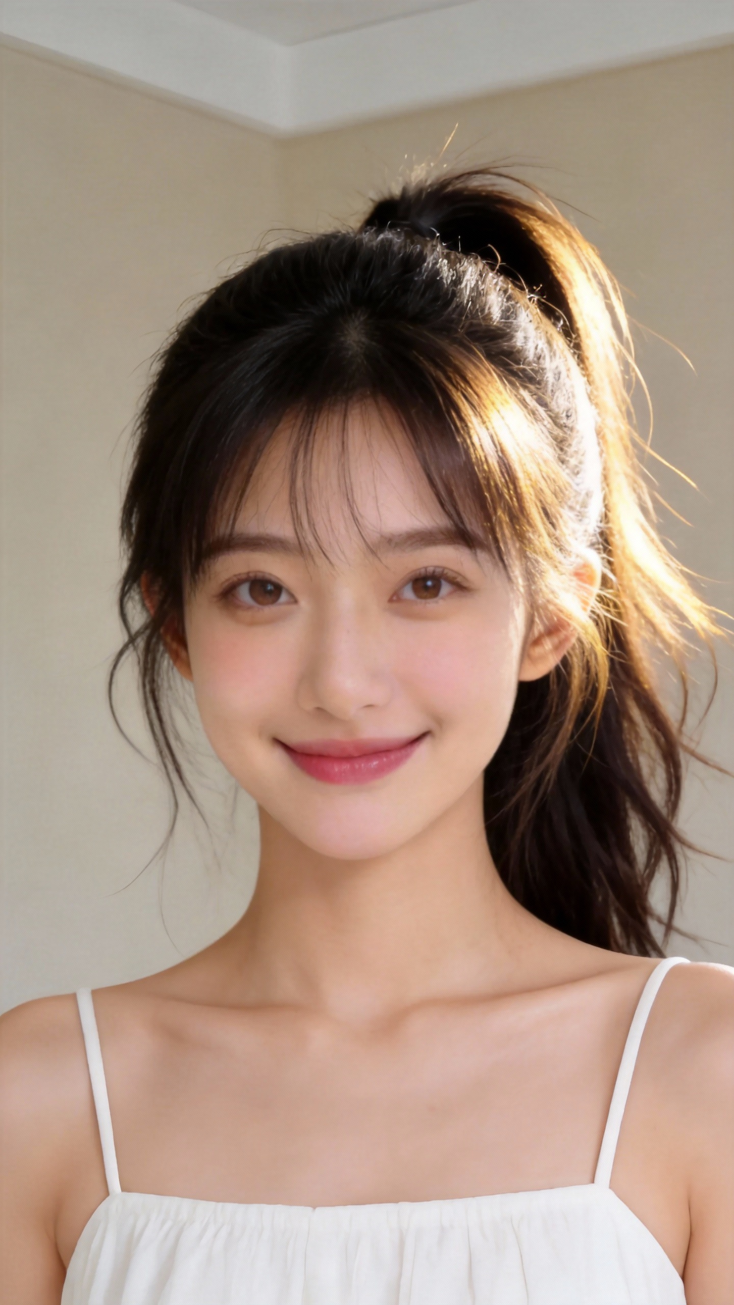 AI少女写真海报 - 清新唯美女性人像