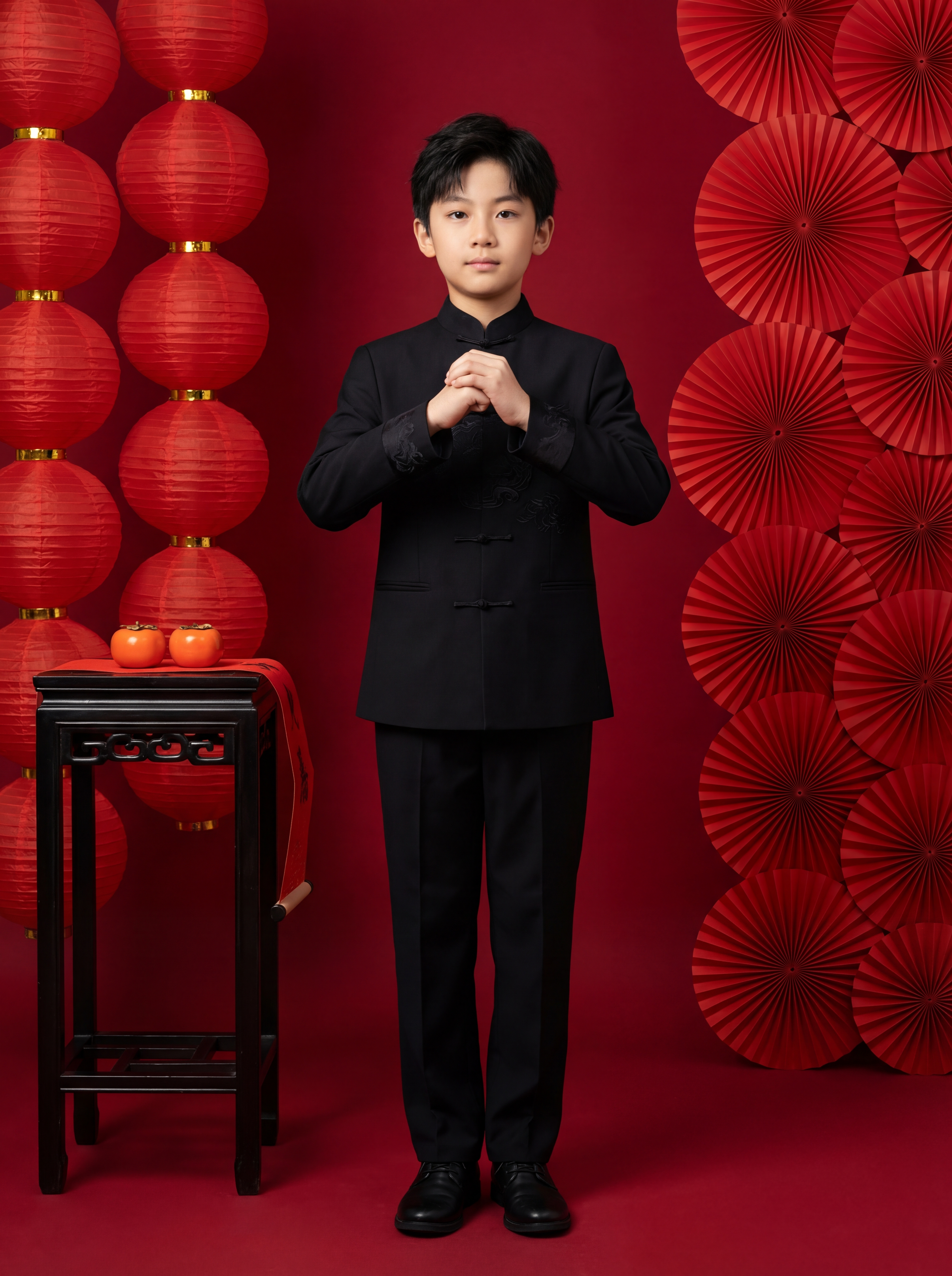 2026新春拜年AI素材 - 中式男孩传统贺岁设计