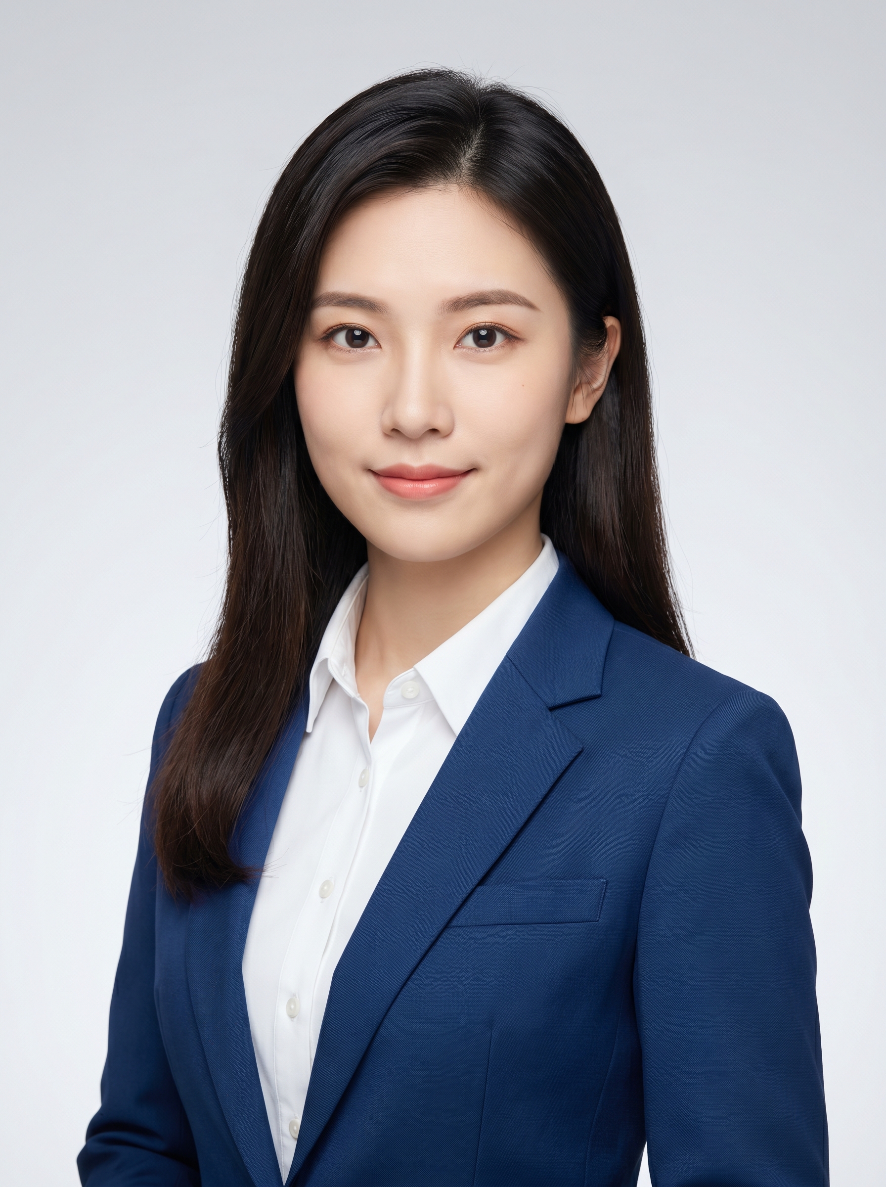 AI职业证件照 - 商务职场精英女性半身像